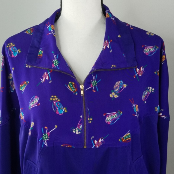 golf pullover lightweight athletic jacket medium - Picture 2 of 7